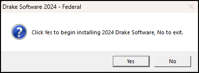 Click yes to begin installing.